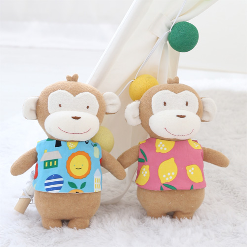 오가닉 헬로몽키 원숭이 애착 인형 만들기 태교바느질 DIY