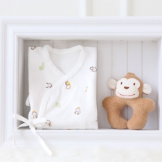 오가닉 원숭이 코코 배냇저고리 만들기 태교바느질 DIY_그린(사계절용)
