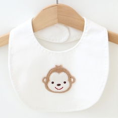 오가닉 원숭이 롤리 턱받이 만들기 태교바느질 DIY(사계절용)