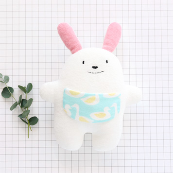 오가닉 토끼 비비 애착 인형 만들기 태교바느질 DIY