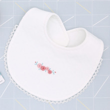 오가닉 퓨어 꽃자수 턱받이 만들기 태교바느질 DIY(사계절용)